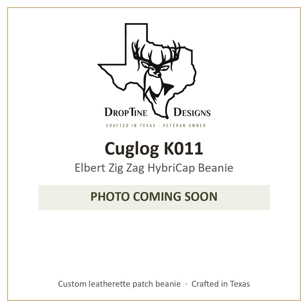 Photo coming soon: Cuglog K011 Elbert Zig Zag HybriCap Beanie
