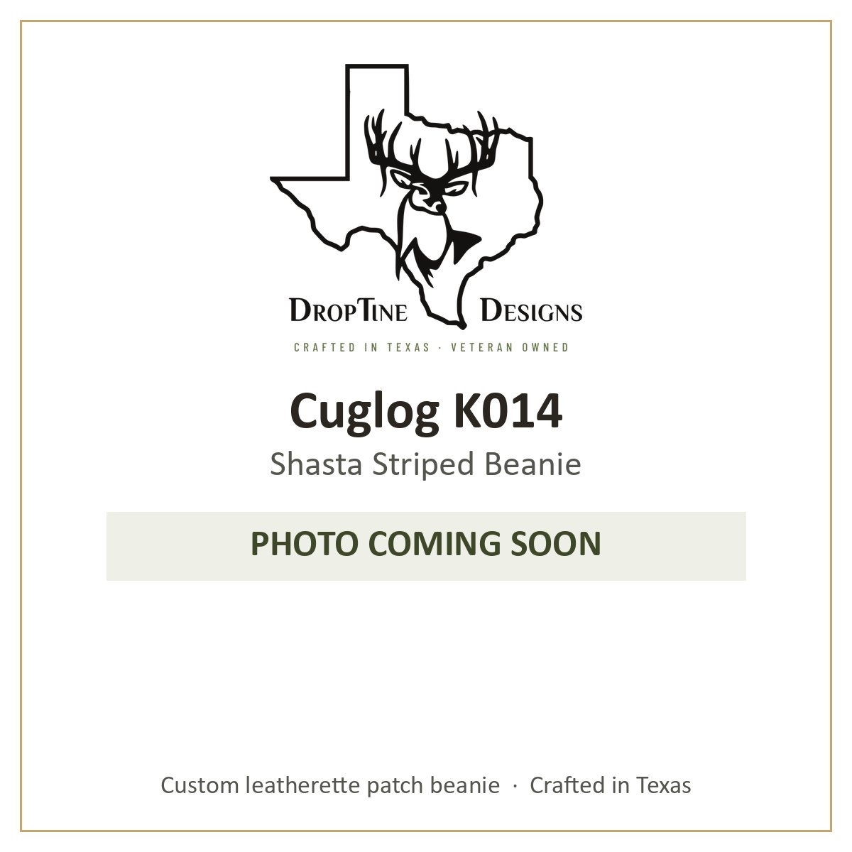 Photo coming soon: Cuglog K014 Shasta Striped Beanie