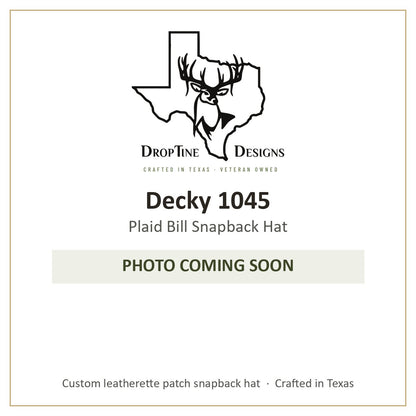 Photo coming soon: Decky 1045 Plaid Bill Snapback Hat