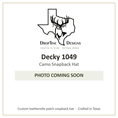 Photo coming soon: Decky 1049 Camo Snapback Hat