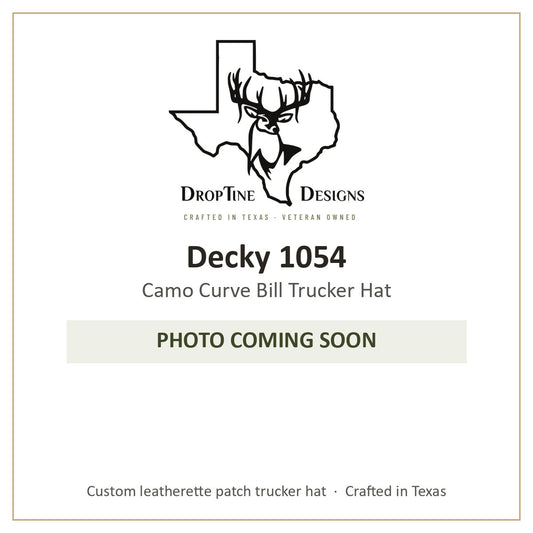 Photo coming soon: Decky 1054 Camo Curve Bill Trucker Hat