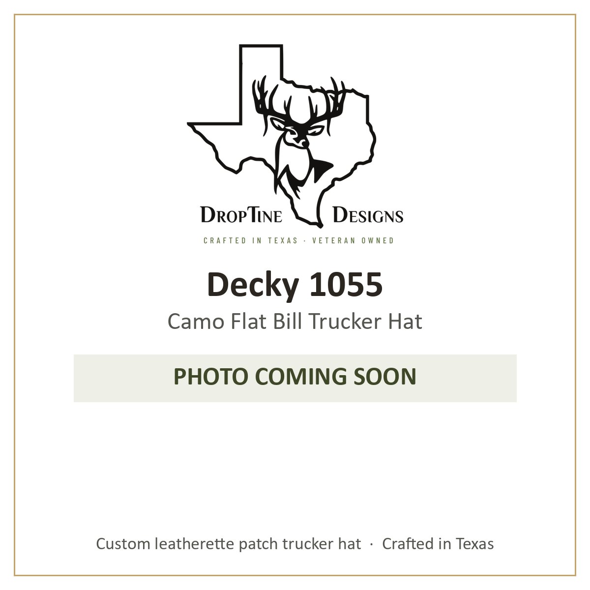 Photo coming soon: Decky 1055 Camo Flat Bill Trucker Hat