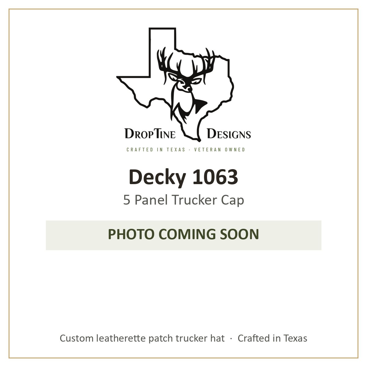 Photo coming soon: Decky 1063 5 Panel Trucker Cap