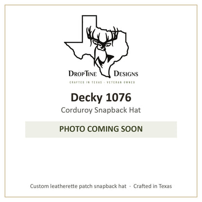 Photo coming soon: Decky 1076 Corduroy Snapback Hat