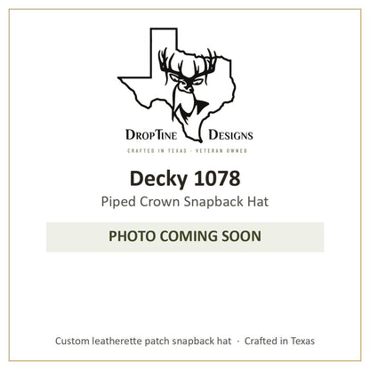 Photo coming soon: Decky 1078 Piped Crown Snapback Hat