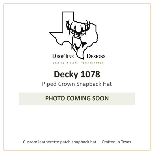 Photo coming soon: Decky 1078 Piped Crown Snapback Hat