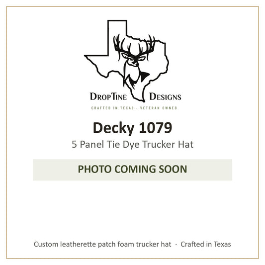 Photo coming soon: Decky 1079 5 Panel Tie Dye Trucker Hat
