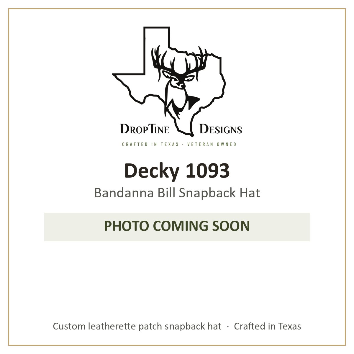 Photo coming soon: Decky 1093 Bandanna Bill Snapback Hat