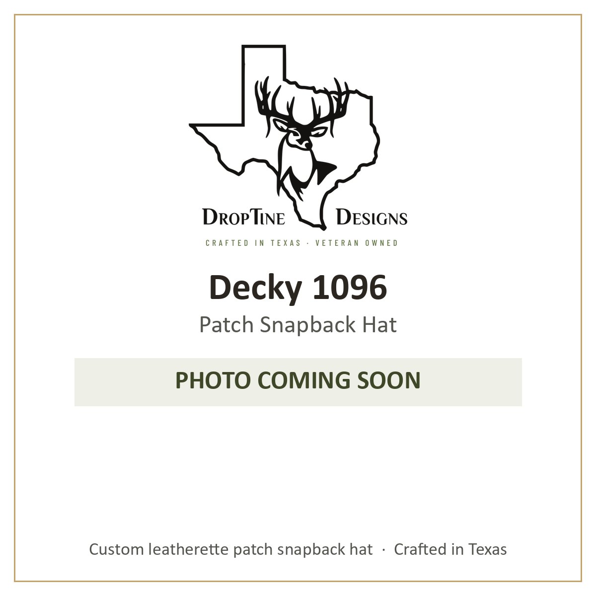 Photo coming soon: Decky 1096 Patch Snapback Hat