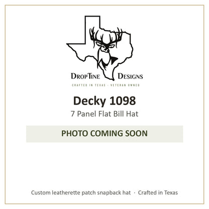 Photo coming soon: Decky 1098 7 Panel Flat Bill Hat