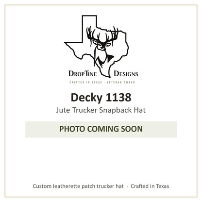 Photo coming soon: Decky 1138 Jute Trucker Snapback Hat