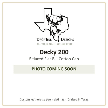 Photo coming soon: Decky 200 Relaxed Flat Bill Cotton Cap