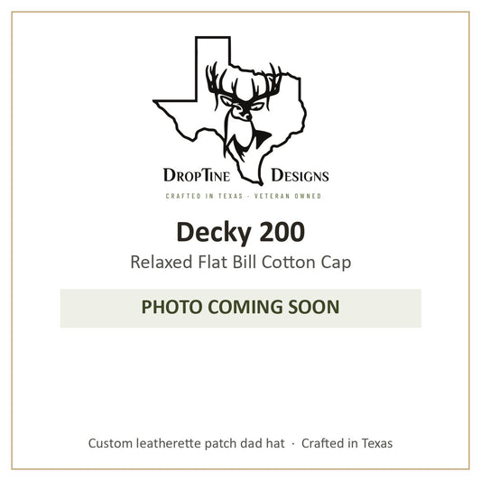 Photo coming soon: Decky 200 Relaxed Flat Bill Cotton Cap