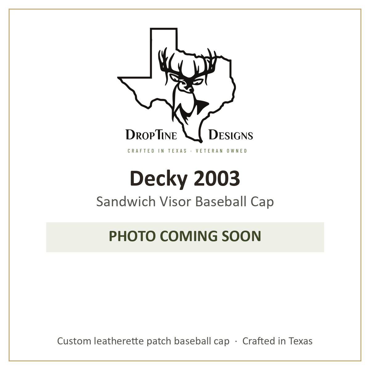 Photo coming soon: Decky 2003 Sandwich Visor Baseball Cap