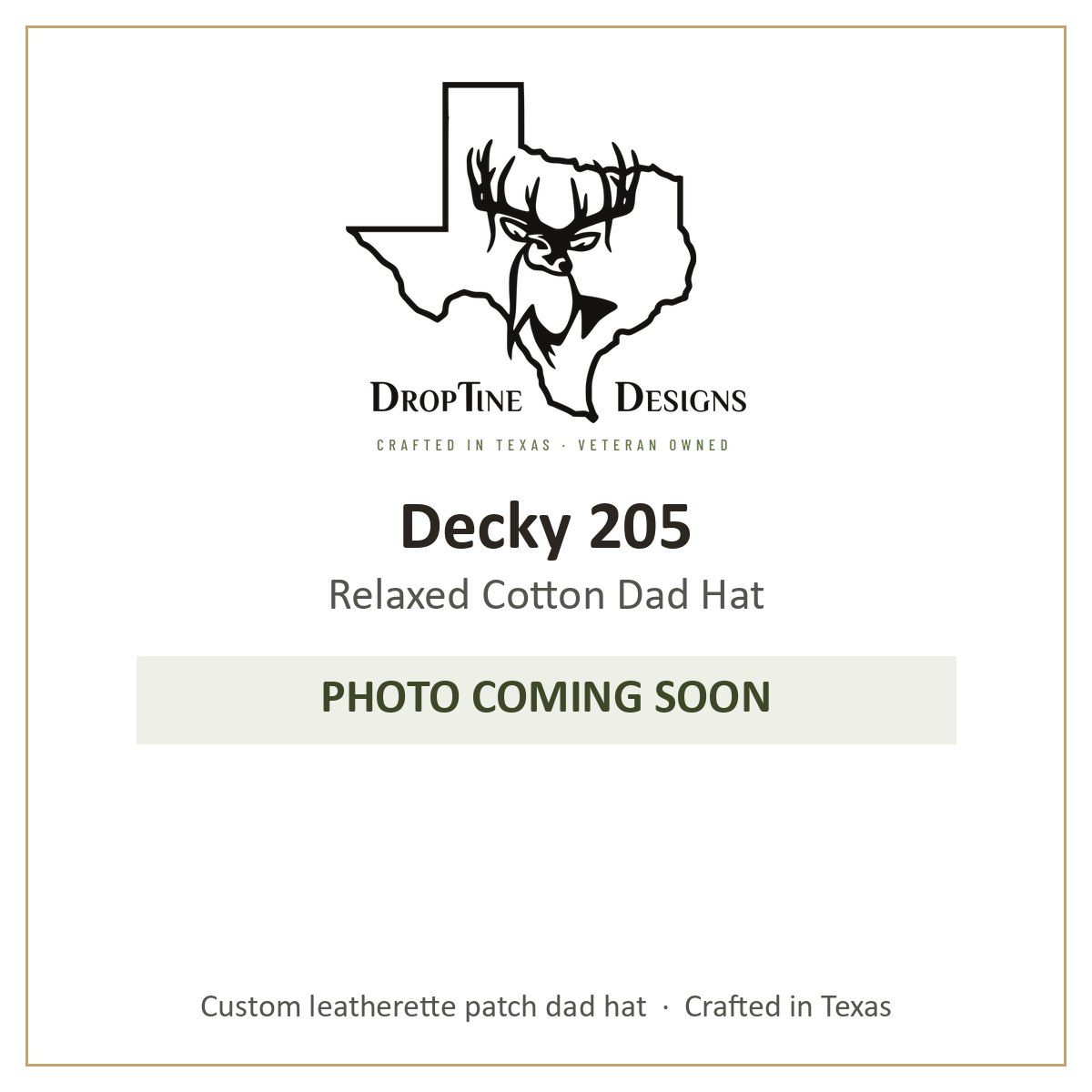 Photo coming soon: Decky 205 Relaxed Cotton Dad Hat