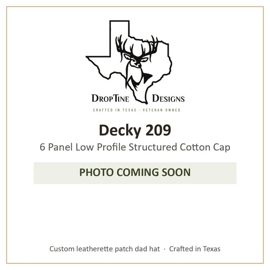 Photo coming soon: Decky 209 6 Panel Low Profile Structured Cotton Cap