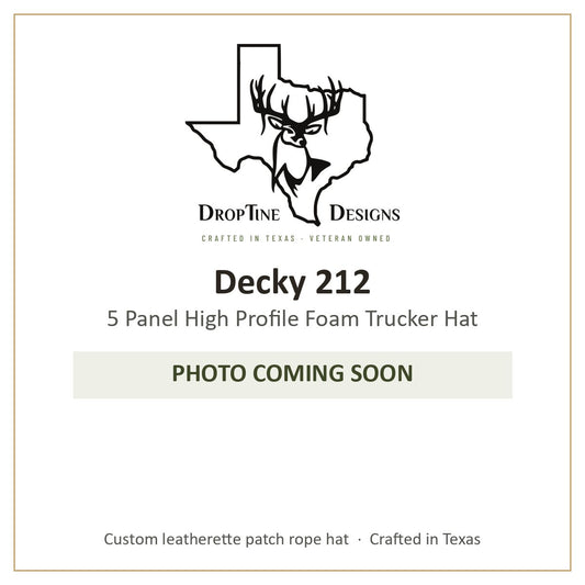 Photo coming soon: Decky 212 5 Panel High Profile Foam Trucker Hat