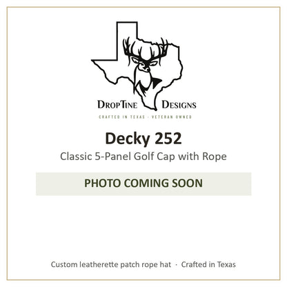 Photo coming soon: Decky 252 Classic 5-Panel Golf Cap with Rope