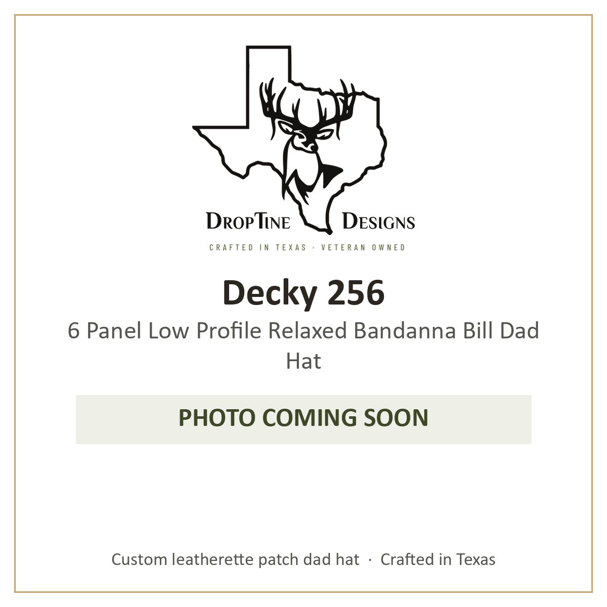 Photo coming soon: Decky 256 6 Panel Low Profile Relaxed Bandanna Bill Dad Hat