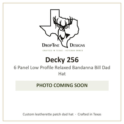 Photo coming soon: Decky 256 6 Panel Low Profile Relaxed Bandanna Bill Dad Hat