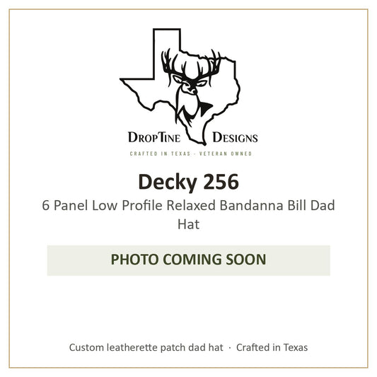 Photo coming soon: Decky 256 6 Panel Low Profile Relaxed Bandanna Bill Dad Hat