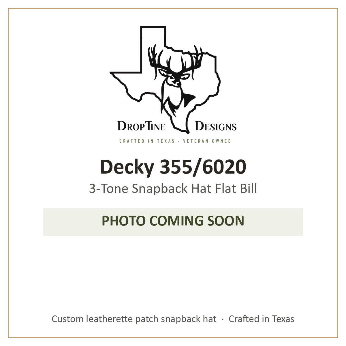 Photo coming soon: Decky 355/6020 3-Tone Snapback Hat Flat Bill