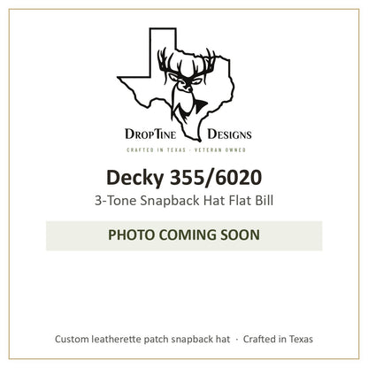 Photo coming soon: Decky 355/6020 3-Tone Snapback Hat Flat Bill