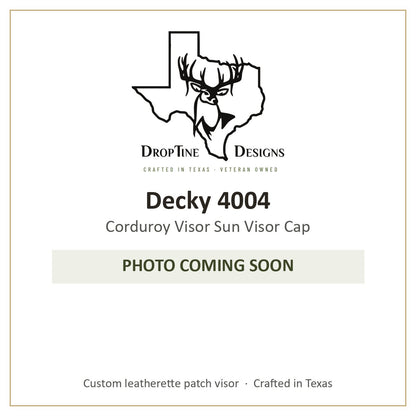 Photo coming soon: Decky 4004 Corduroy Visor Sun Visor Cap