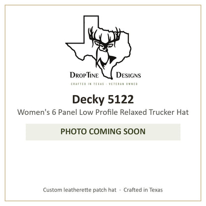 Photo coming soon: Decky 5122 Women's 6 Panel Low Profile Relaxed Trucker Hat