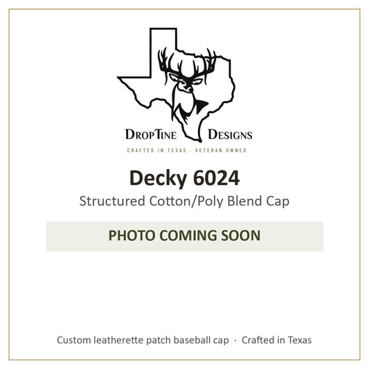 Photo coming soon: Decky 6024 Structured Cotton/Poly Blend Cap