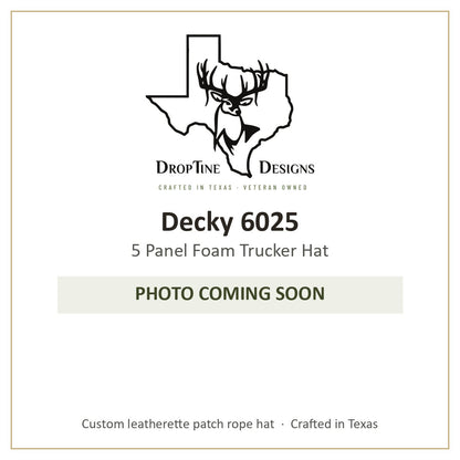 Photo coming soon: Decky 6025 5 Panel Foam Trucker Hat