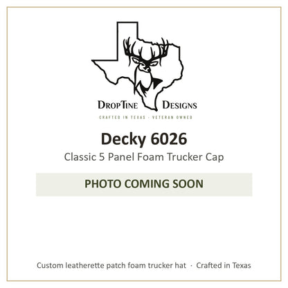 Photo coming soon: Decky 6026 Classic 5 Panel Foam Trucker Cap