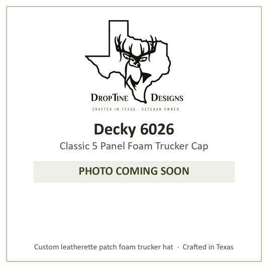 Photo coming soon: Decky 6026 Classic 5 Panel Foam Trucker Cap