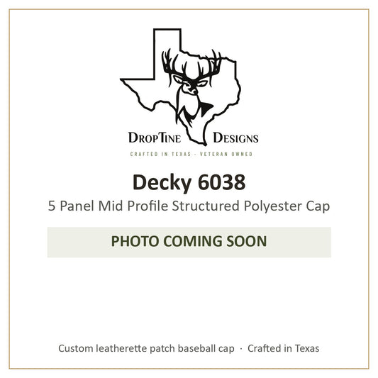 Photo coming soon: Decky 6038 5 Panel Mid Profile Structured Polyester Cap