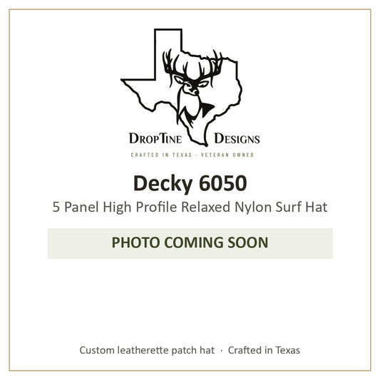 Photo coming soon: Decky 6050 5 Panel High Profile Relaxed Nylon Surf Hat
