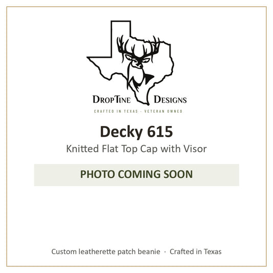 Photo coming soon: Decky 615 Knitted Flat Top Cap with Visor