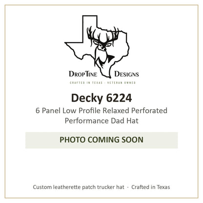 Photo coming soon: Decky 6224 6 Panel Low Profile Relaxed Perforated Performance Dad Hat