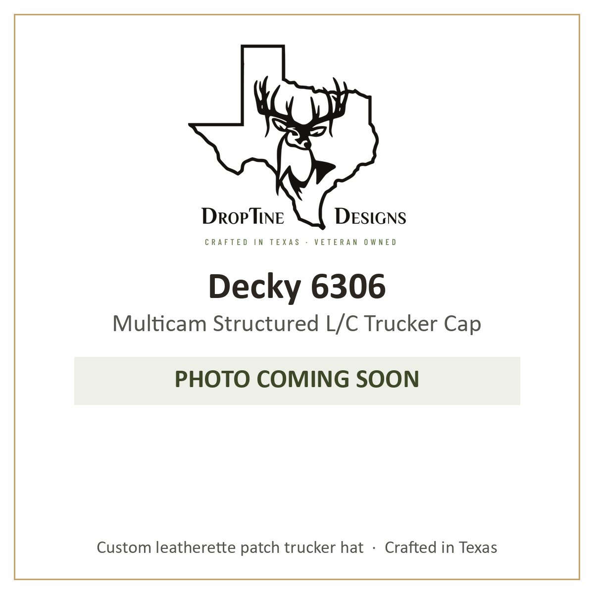 Photo coming soon: Decky 6306 Multicam Structured L/C Trucker Cap
