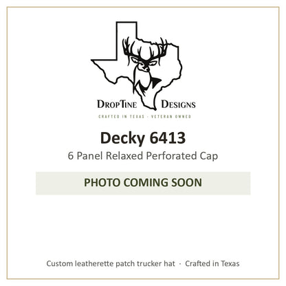 Photo coming soon: Decky 6413 6 Panel Relaxed Perforated Cap