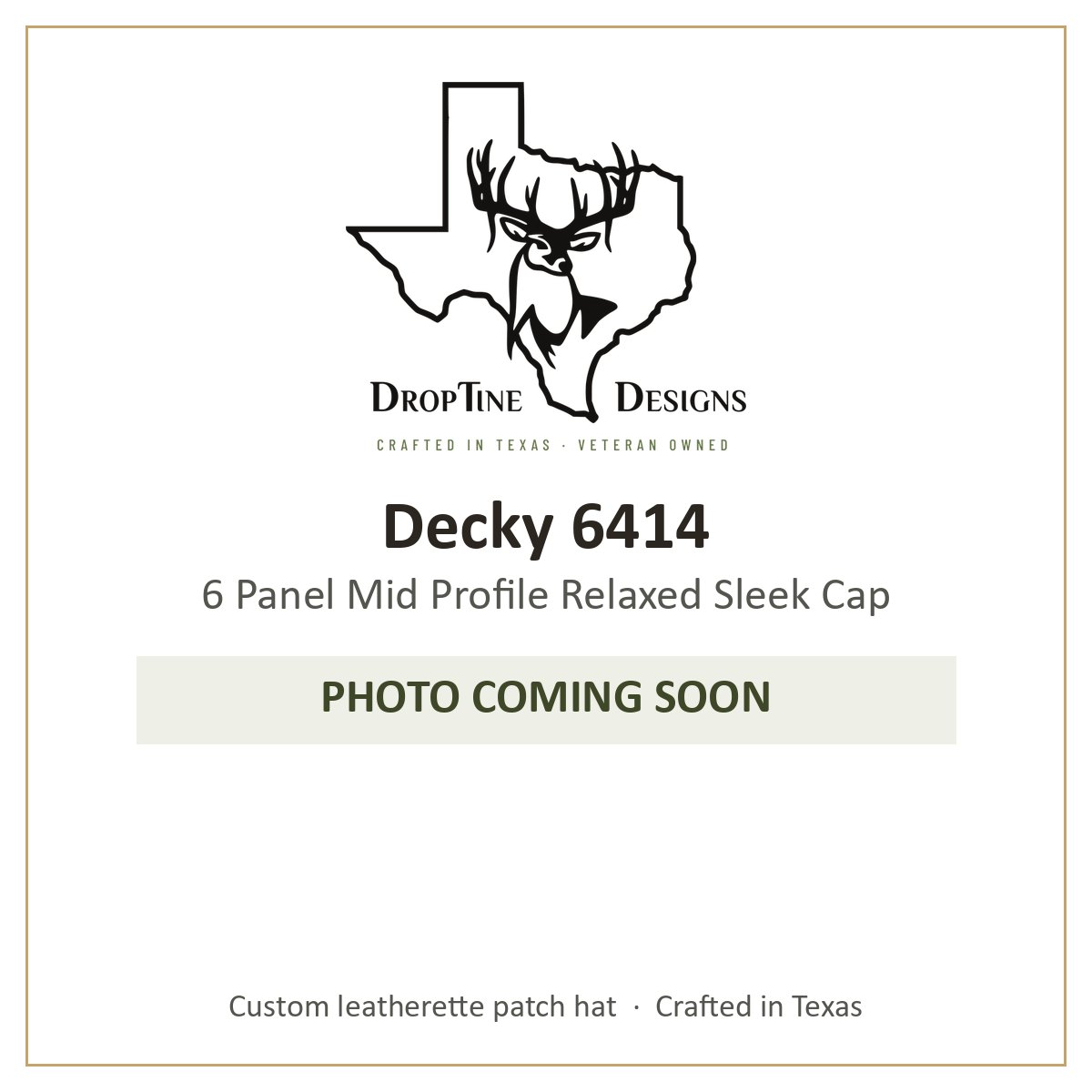 Photo coming soon: Decky 6414 6 Panel Mid Profile Relaxed Sleek Cap