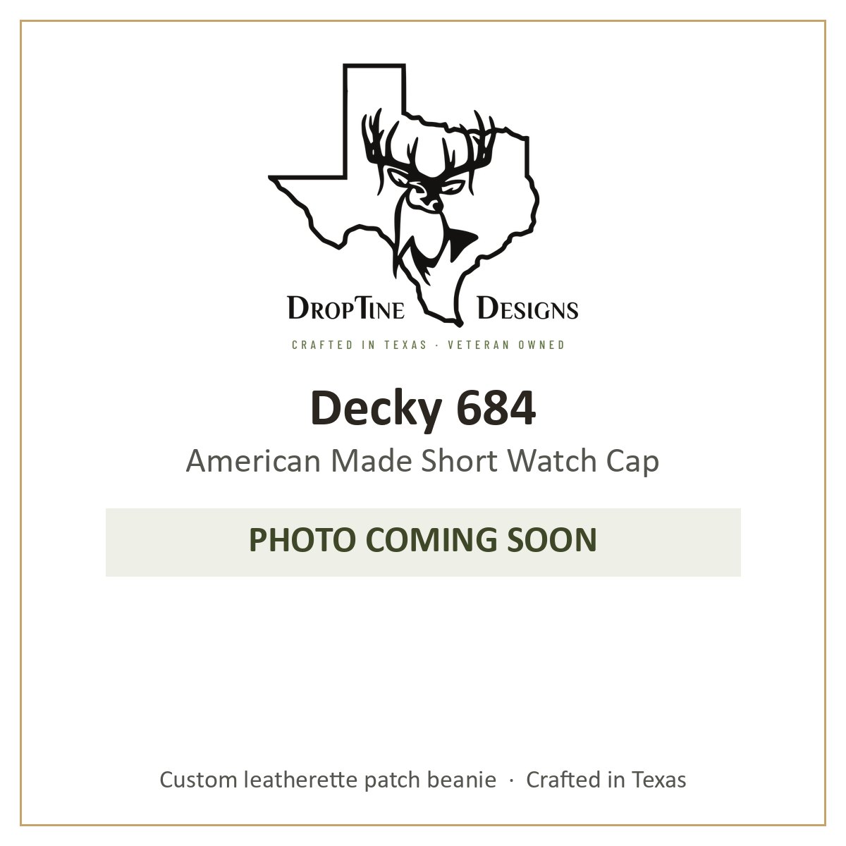Photo coming soon: Decky 684 American Made Short Watch Cap