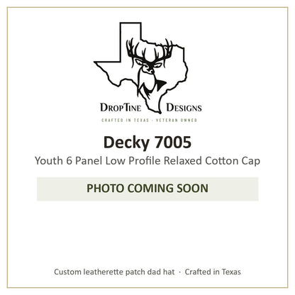 Photo coming soon: Decky 7005 Youth 6 Panel Low Profile Relaxed Cotton Cap