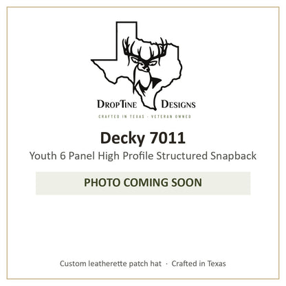 Photo coming soon: Decky 7011 Youth 6 Panel High Profile Structured Snapback