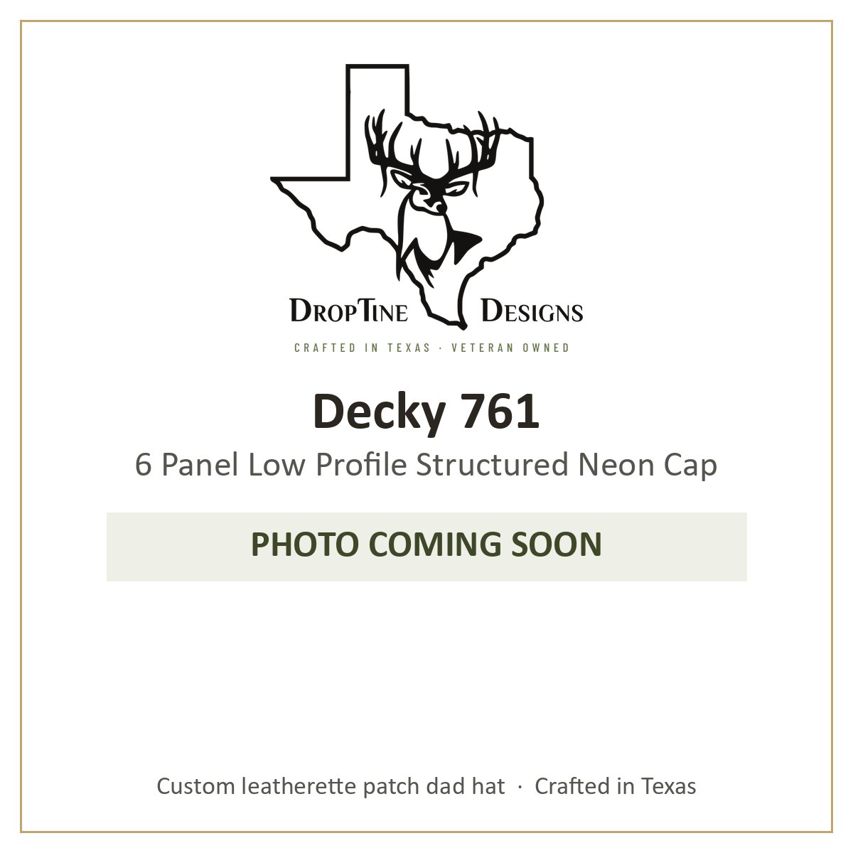 Photo coming soon: Decky 761 6 Panel Low Profile Structured Neon Cap