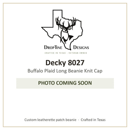 Photo coming soon: Decky 8027 Buffalo Plaid Long Beanie Knit Cap