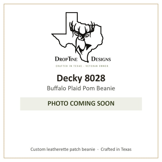 Photo coming soon: Decky 8028 Buffalo Plaid Pom Beanie