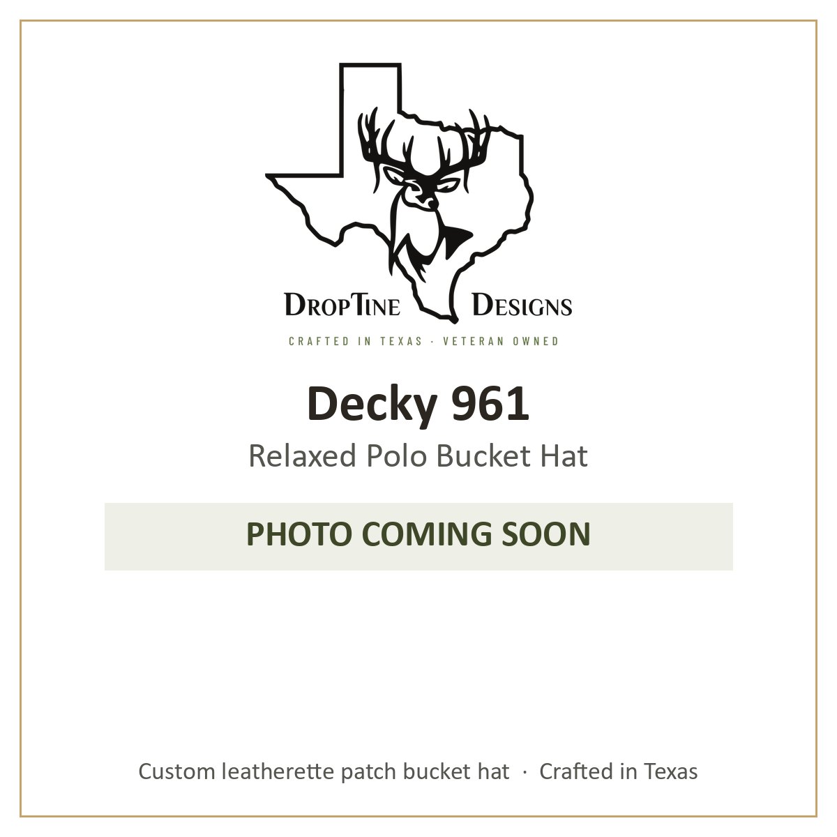 Photo coming soon: Decky 961 Relaxed Polo Bucket Hat