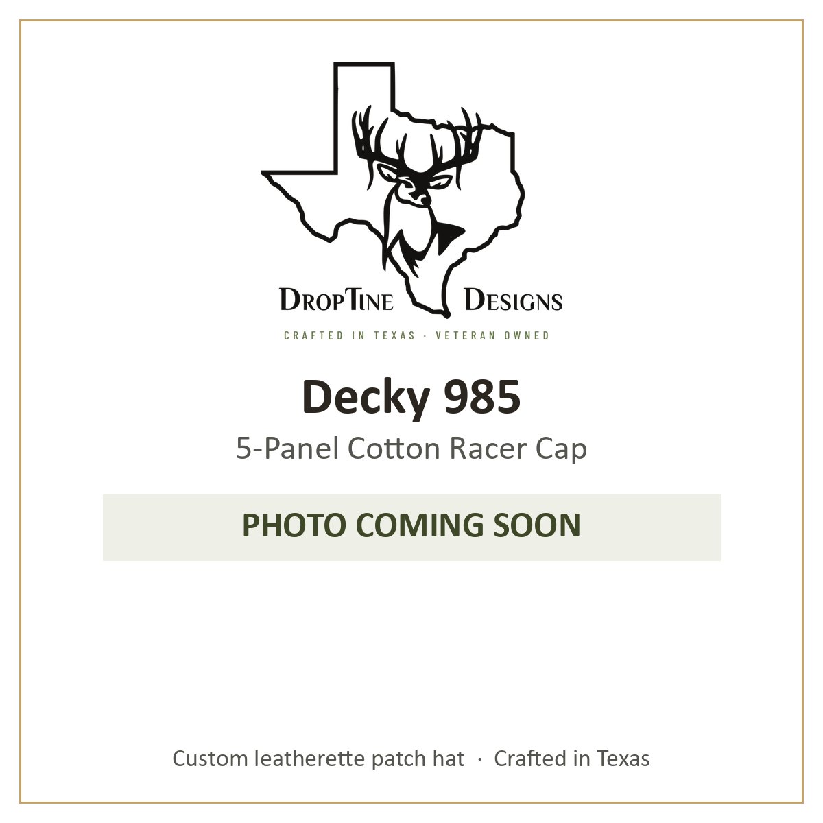 Photo coming soon: Decky 985 5-Panel Cotton Racer Cap
