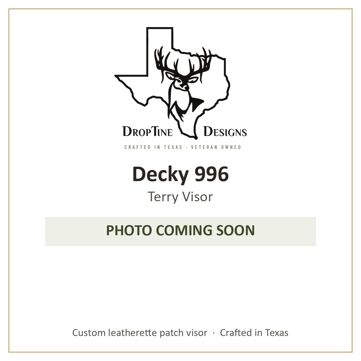 Photo coming soon: Decky 996 Terry Visor