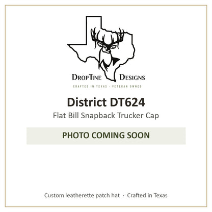 Photo coming soon: District DT624 Flat Bill Snapback Trucker Cap